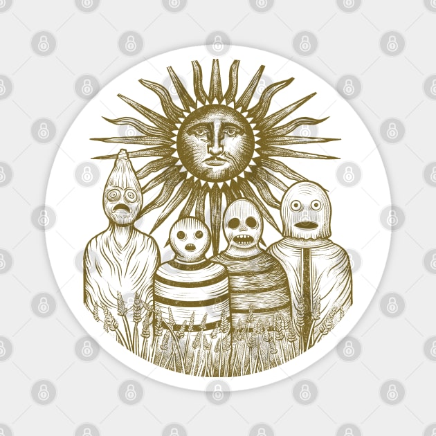 Wicker Man People Magnet by RGB Ginger